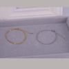 S925 Sterling Silver Double Layers Jednoduchý náramek pro ženy Temperament Elegantní Sweet Link Řetízkový náramek Šperky