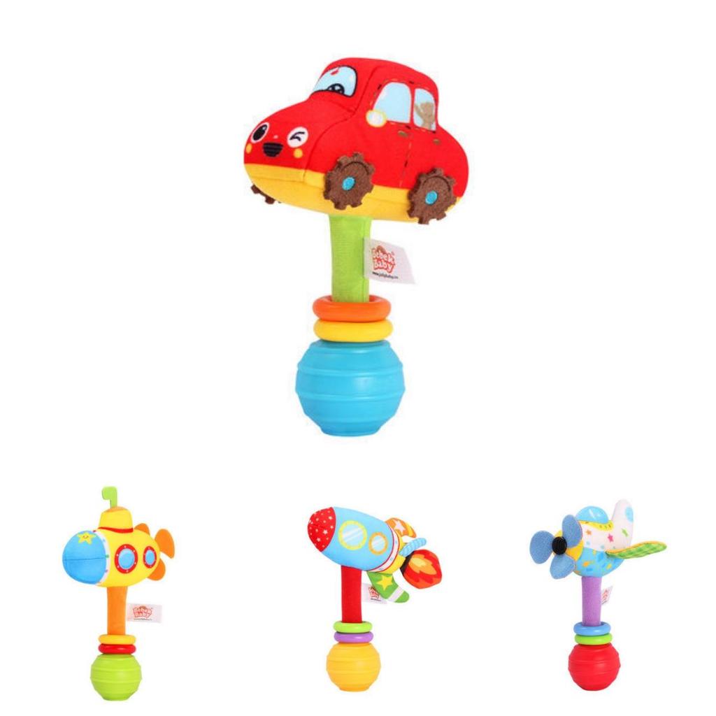 Cute Plush Rattle Bell Baby Toy For 0-3 Year Old Babies