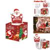Red Christmas Theme Pattern Gift Surprise Box For Christmas Party And Holiday Gift Packaging