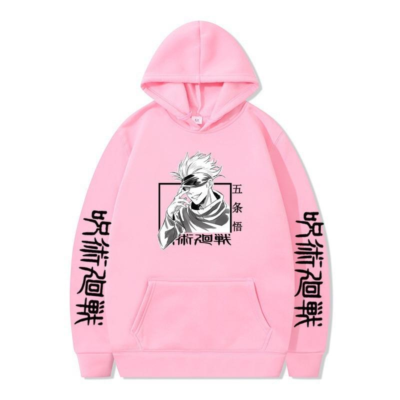 Jujutsu Kaisen Gojo Satoru Hoodie Fashion Design Men's Women's Sweatshirt Fleece Oversized Couples Casual Streetwear Hoodies