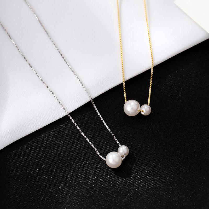 Banyan Tree Damen Luxuriöse S925 Silber Muschelperlenkette