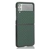 Suitable for Samsung Z Flip4 Mobile Phone Case Z FOLD4 Small Checkered Leather Pattern Case, Folding Mobile Phone Case W20 5G