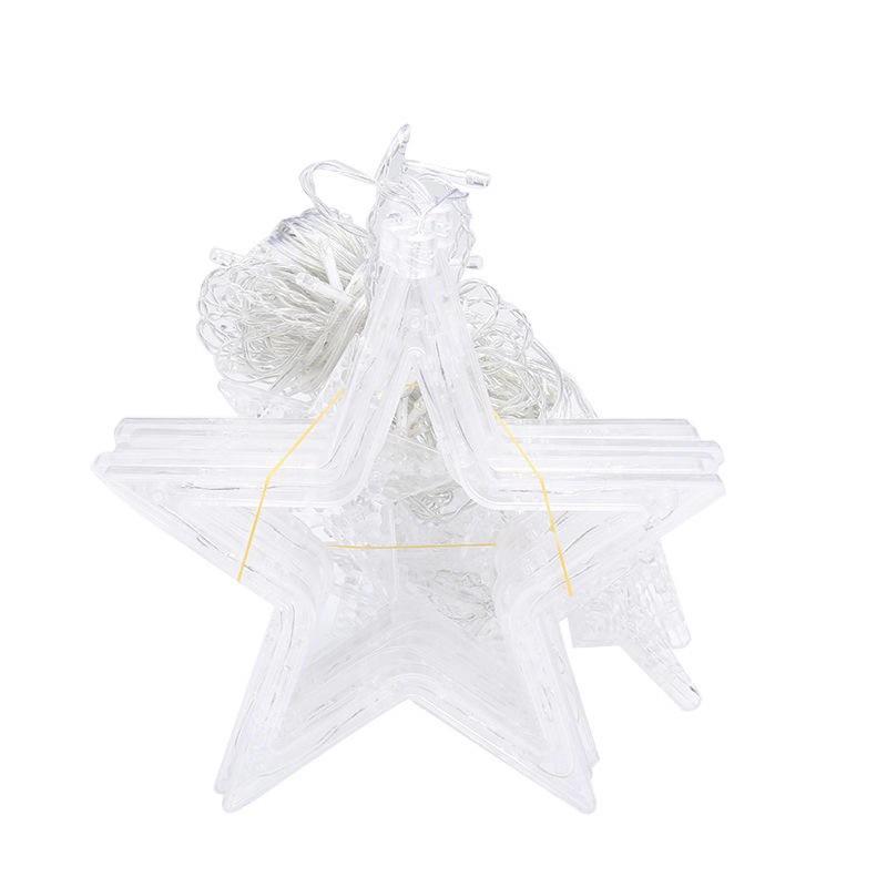 Solar LED Star Curtain Lights for Windows and Courtyard Decor