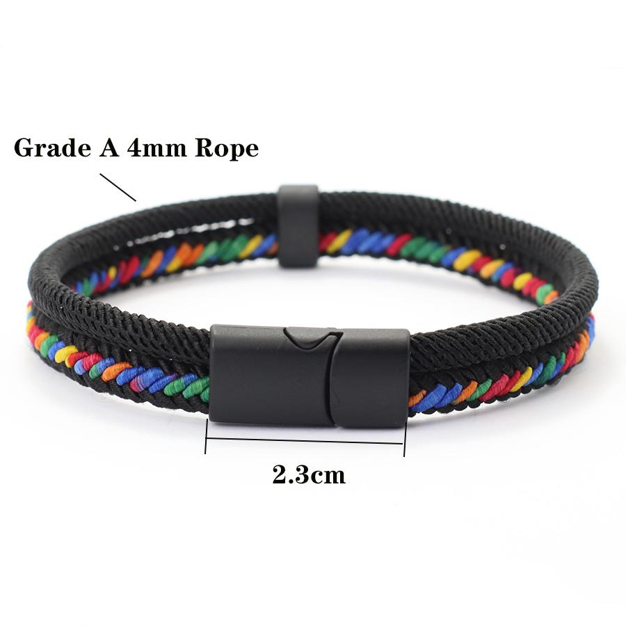 Unique Thread Bracelet Unisex Detachable Magnet Buckle Bangle Outdoor Camping Leisure Versatile Accessories Gift For Lovers
