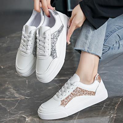 Mode Damen Sneaker Frühling und Herbst Lässig Flach Sport Weiße Schuhe Frau Mode Bequeme Outdoor Sneaker Damen Zapatos De Mujer