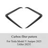 Front Fog Lamp Eyebrow Wind Knife for Tesla Model Y Juniper 2025 Piano Black Fog Lamp Trim Carbon Look Blade Trim Bodykits