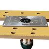 Aluminum Router Table Flip/Insert Plate with 4-Pack Router Insert Rings-Durable&Lightweight Wood Router Tool