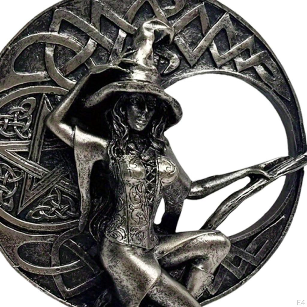 Halloween Figurine Decorative Sculpture Witch Statue Desktop Ornament Decor for Cabinet
