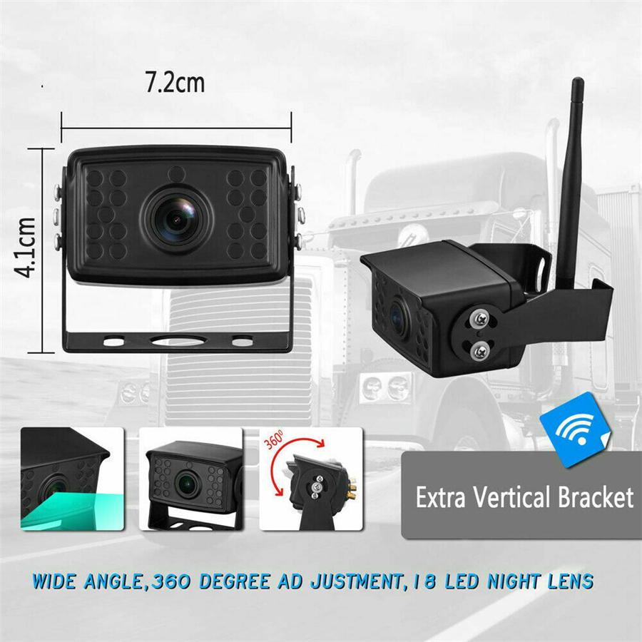 1296P Wireless Heavy Duty WIFI Reversing Parking Camera with 18 IR LEDs Night Vi