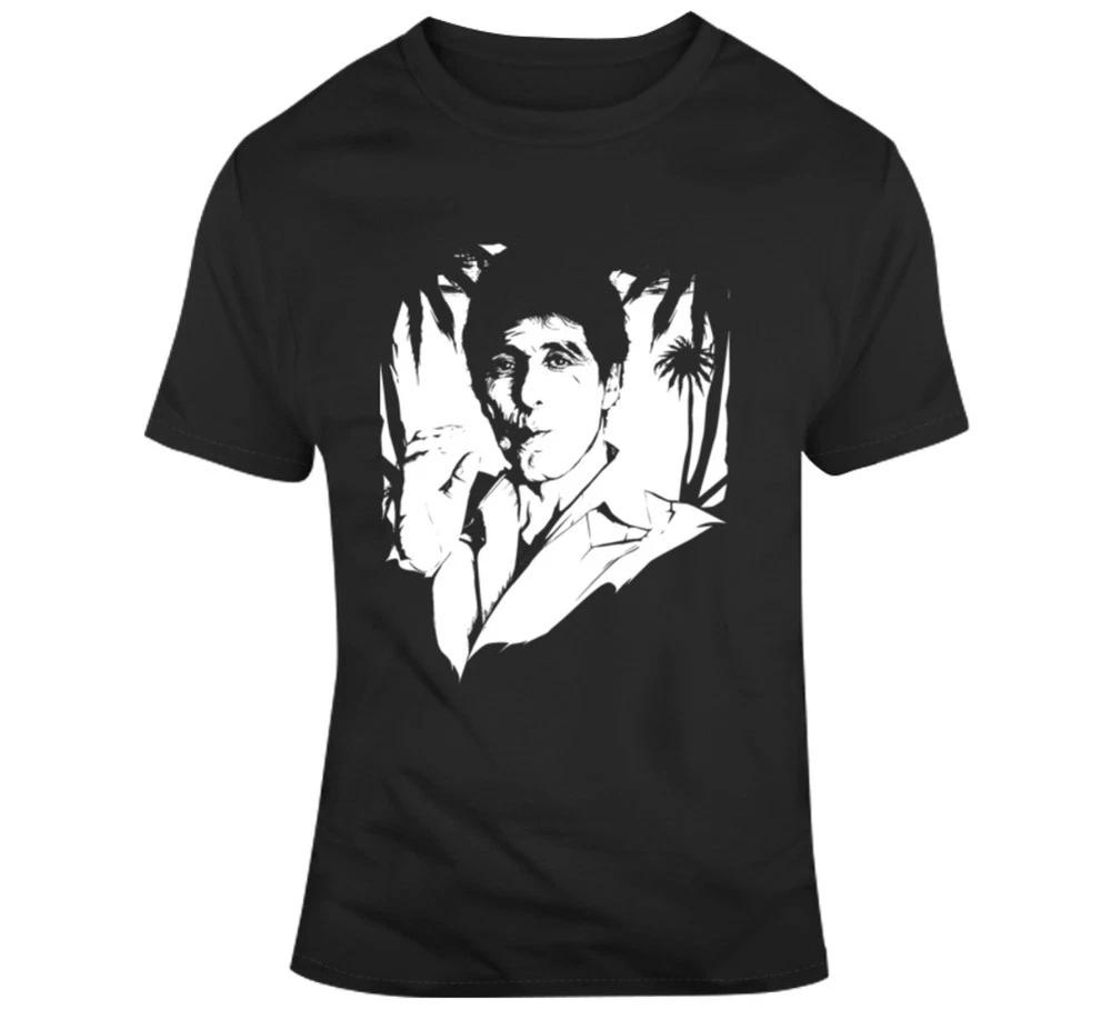 Tony Montana Cigar Scarface 80s Movie Fan T Shirt