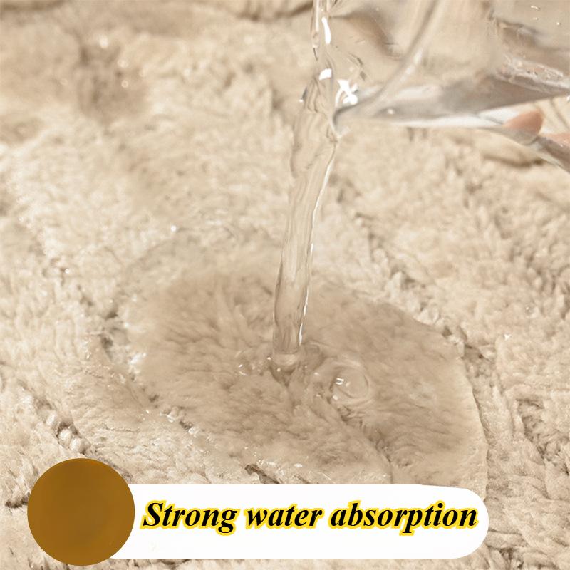 Leaf Sponge Bathroom Cashmere Thickening Mat Bath Non-slip Carpets In Wash Basin Bathtub Floor Rug Shower Room Doormat Memory Foam 3D Pad