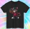 Freddy Krueger Cat T-Shirt Mens Womens Tees Top | Cute Horror Movie Parody Tee S-5XL