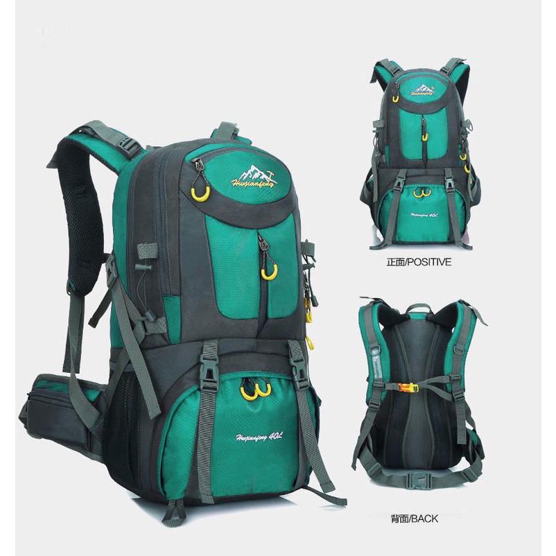 Hexagonal Nylon Backpack For Camping Climbing And Trekking 40l/50l/60l