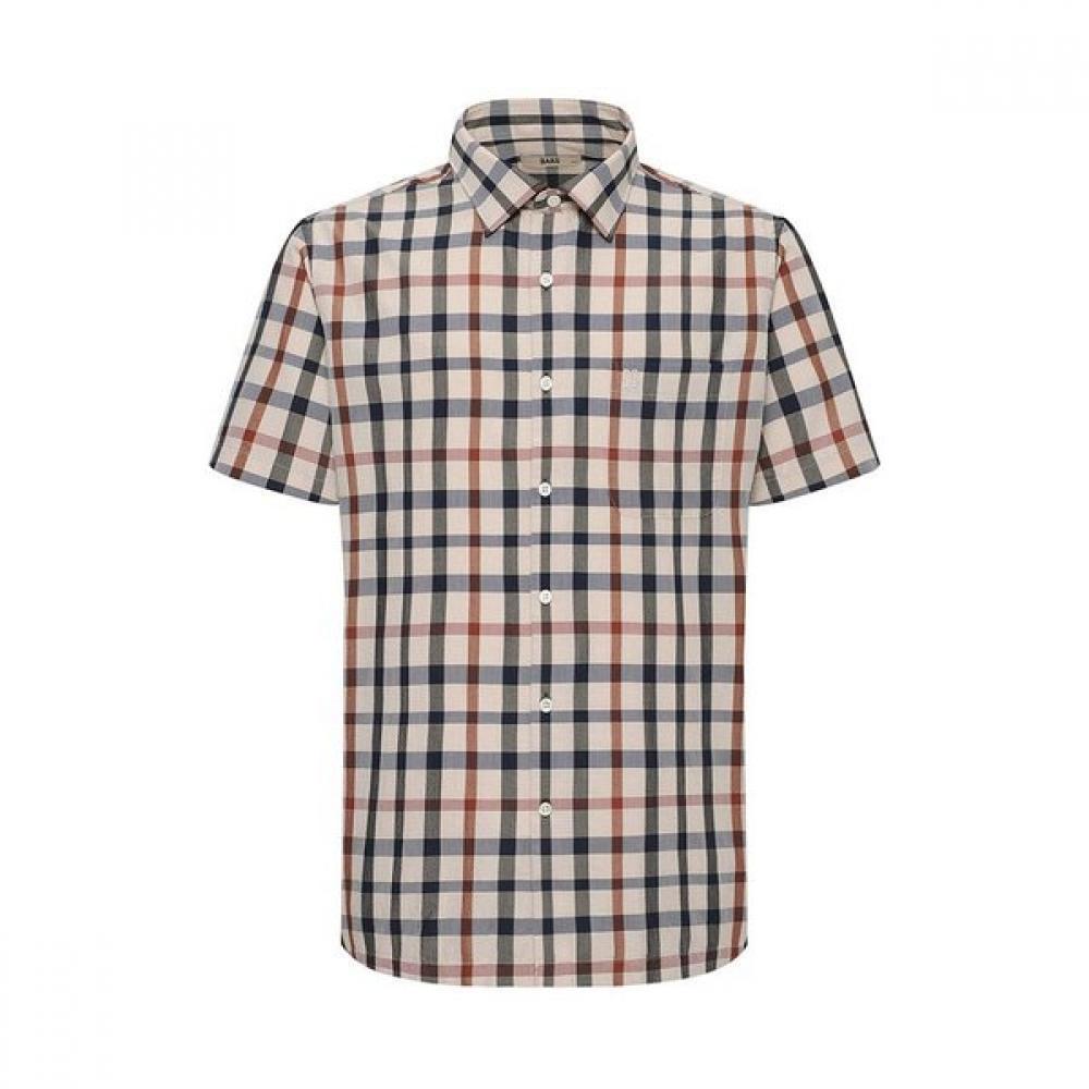 

DakS Men S Regular Fit houSe Check Short Sleeve Shirt dmS1ShcS140i1 beige/095
