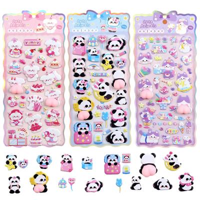 3D Stickers No Duplicates Buttocks Stickers Character Style Marshmallow Texture Squishy Style Decorate Water Craft Mobile Phones Stickers Set of - -