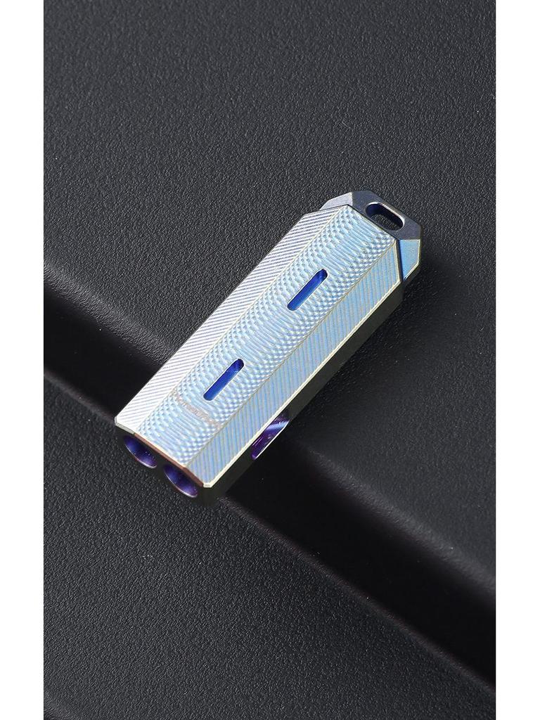 Titanium Alloy EDC Survival Whistle - High Decibel Double Hole for Outdoor Camping