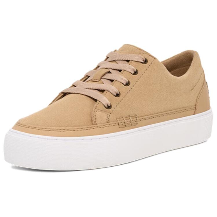 UGG Cakewalk Cow Split Leather Low top Skateboard Shoes Unisex Beige 1170554-MDSD