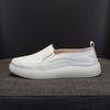 Women Shoes Soft Cow Genuine Leather Women'S Loafer Shoes New Plus Size Slip On Daily Flat Shoes Women White Footwear De Mujer