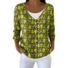 Women's Fashion Long Sleeve Christmas Snowman Snowflake Print Jacket Cardigan