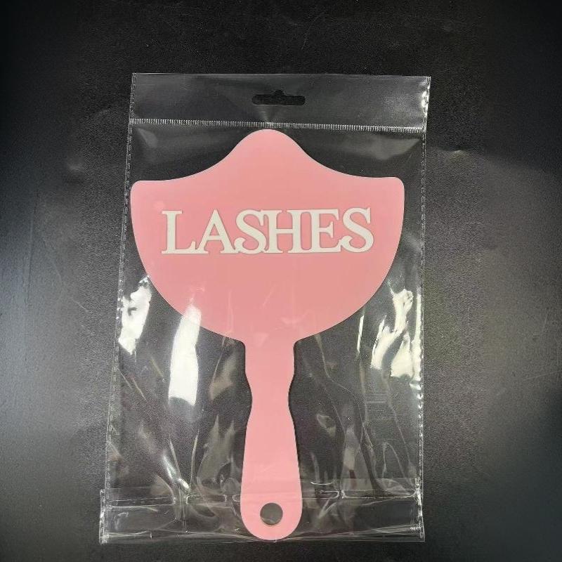Eyelash Technician Photo Prop Acrylic Handheld Mirror Lash Beauty Cards For Social Media Lash Salon Lash Extension Displaytools