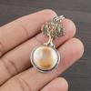 Natural Shiva Eye Gemstone 925 Sterling Silver Jewelry Designer Pendant 1.5" AJP-2205