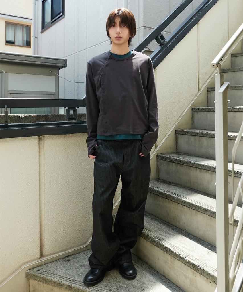 XERO Diagonal Full Open Long Sleeve [Charcoal]