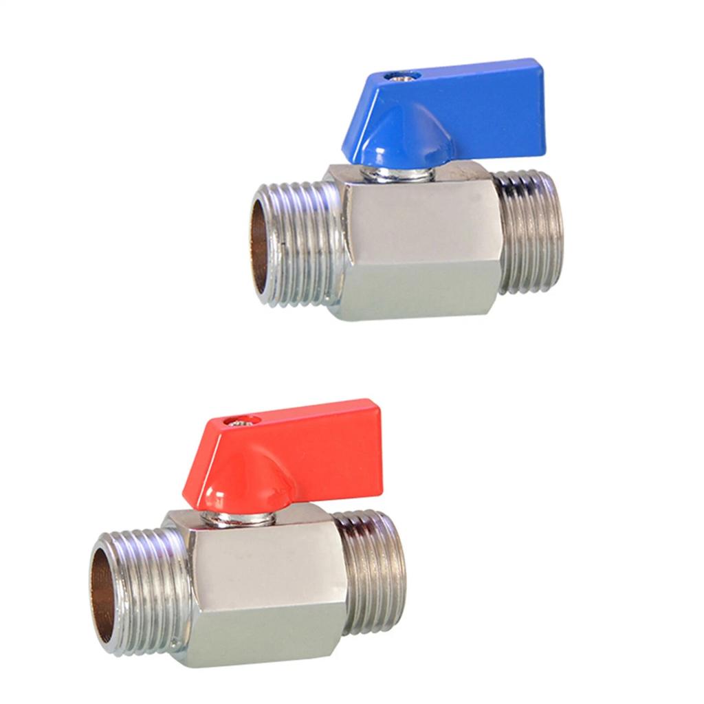 1PCS Brass Mini Ball Valve 1/8" 1/4" 3/8" 1/2" Male-Male/Female-Male/Female-Female Air Compressor Water Gas Oil Shut Off Valve