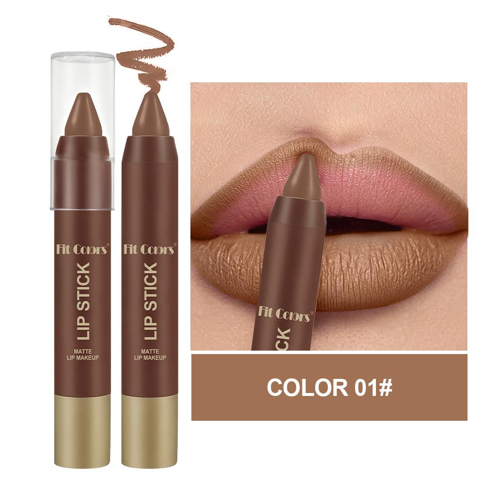 

FIT COLORS Матовые губные карандаши-лайнеры Soft Mist 6 цветов Гладкие и пигментированные Нелипкие шоколадные помады