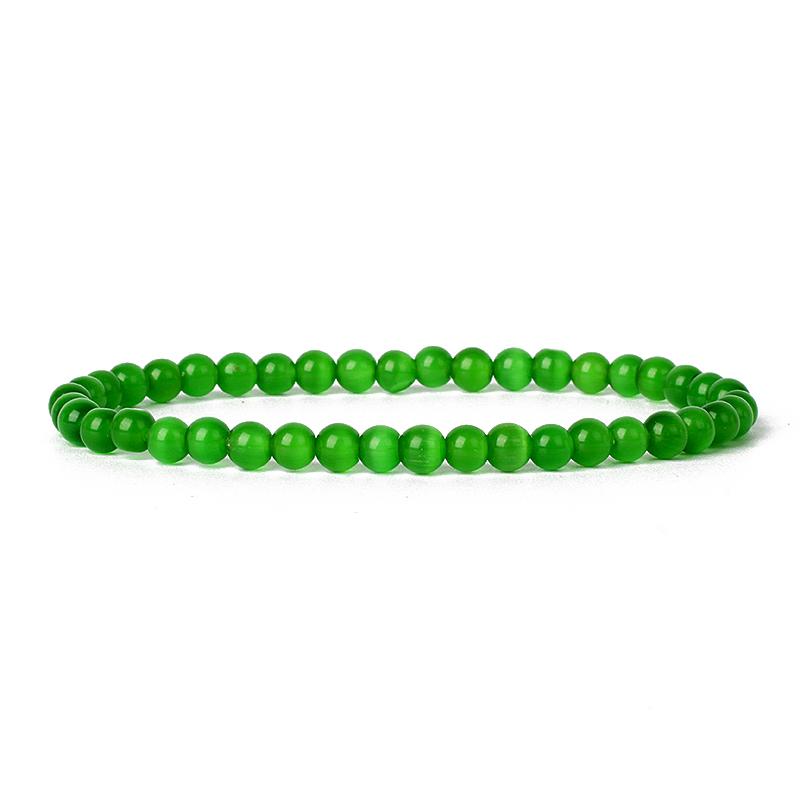 Natural Stone Bracelets Men 4mm 6mm Beads Elastic Bracelet Charm Chakra Healing Reiki Yoga Bracelets For Women Beads Jewelry New