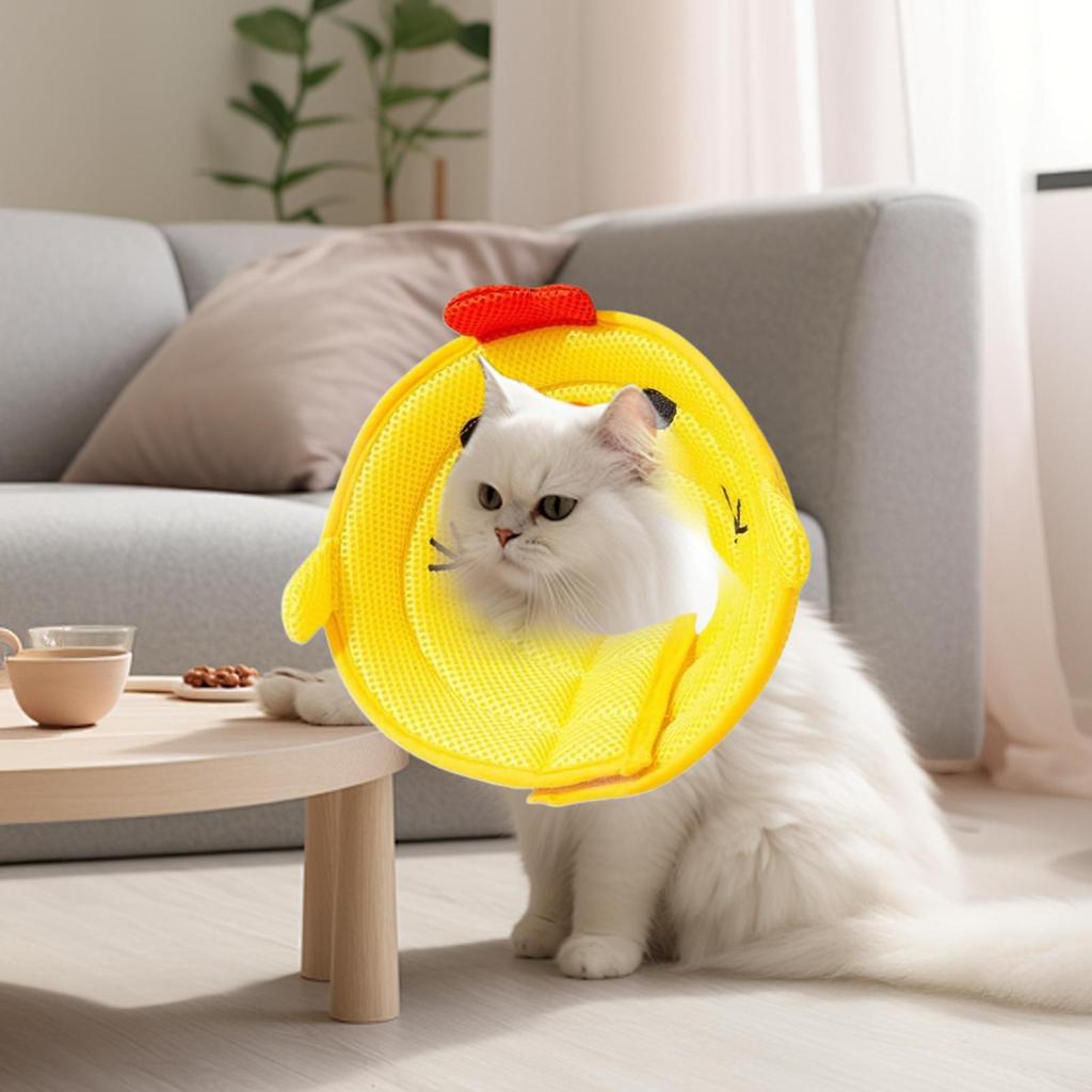 Dog Cone Collar Cat Neck Wound Cover Pet Protective Neck Cover Stop Licking Wound for Medium Animals Puppies Kittens Small