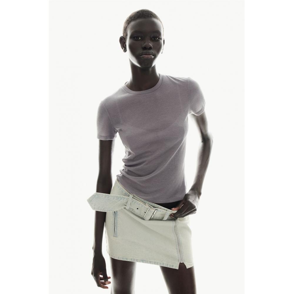 

HM Приталенная футболка Серая