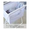 Yamazaki Jitsugyo 5661 Folding High Floor Laundry Basket White Approx. W46XD35.5XH70cm (When used) Tower Laundry Bag Folding Laundry Basket