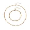 Single chain necklace jewelry simple women's light luxury high-end neck chain light luxury pearl bracelet