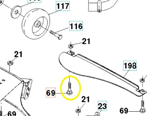 Husqvarna Clevis Pin For 2042 LS Lawn Tractor Part 872140505