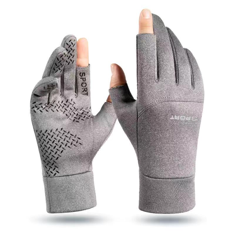Winter Touch Screen Windproof Waterproof Outdoor Cycling Gloves for Men, with Thick Velvet Lining for Warmth During Sports, Skiing, and Driving.