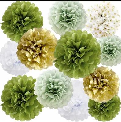 Buntes Papierblumen-Set für Geburtstags-, Hochzeits- oder Partydekoration