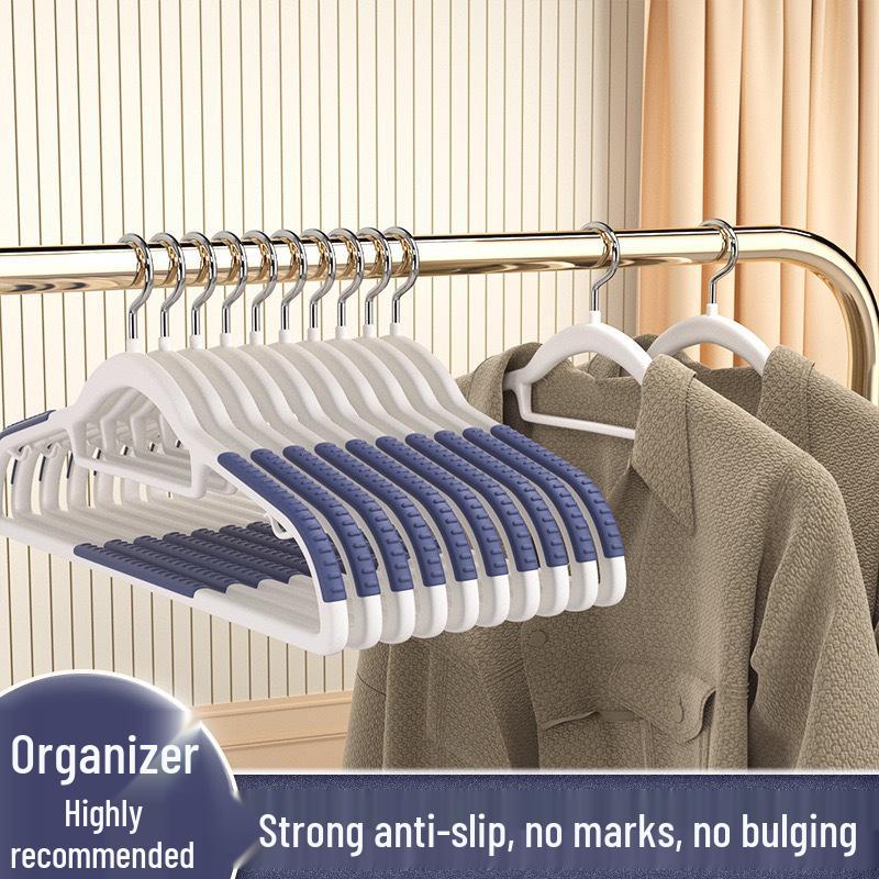 Non-Slip, No-Trace Clothes Hanger with Anti-Shoulder Design for Drying and Closet Support