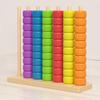 Beads Matching Stacking Toy Preschool Learning Color Recognition Rainbow Rings Game Boys Girls Educational Color Sorting Sequencing Toy