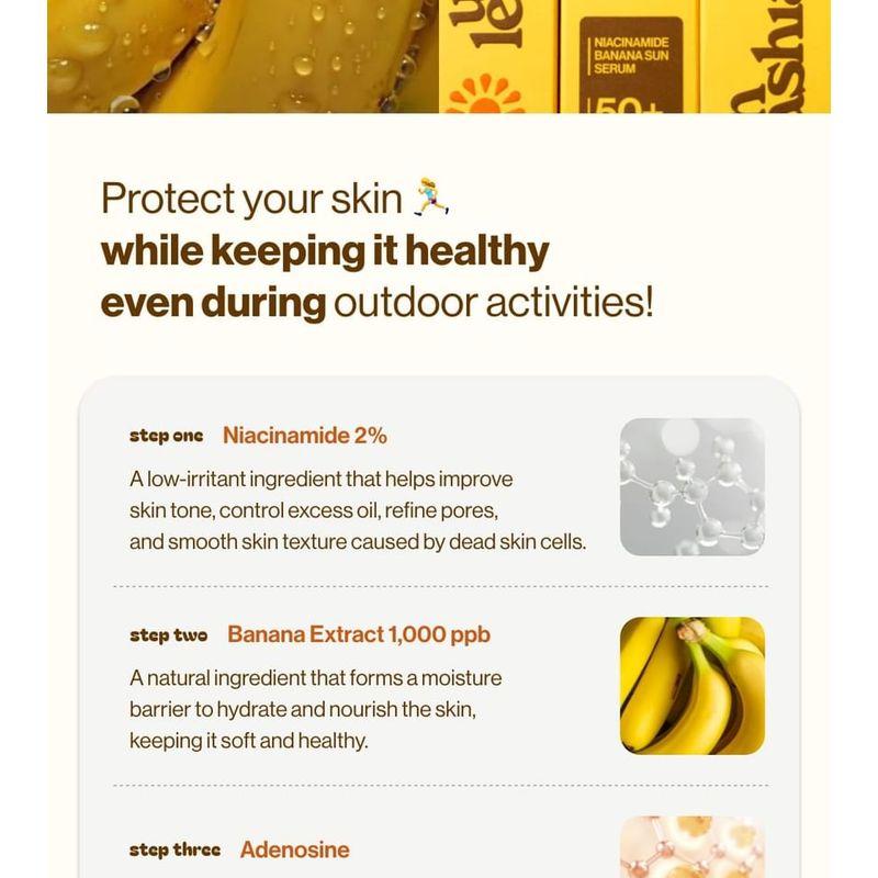 UNLEASHIA Niacinamid Banane Sonnenserum