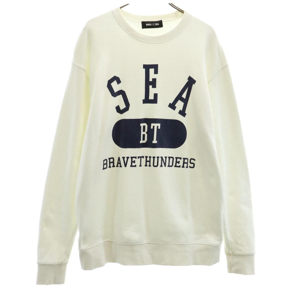 WIND AND SEA Kawasaki Brave Thunders Long sleeve trainer L off white Men's Used