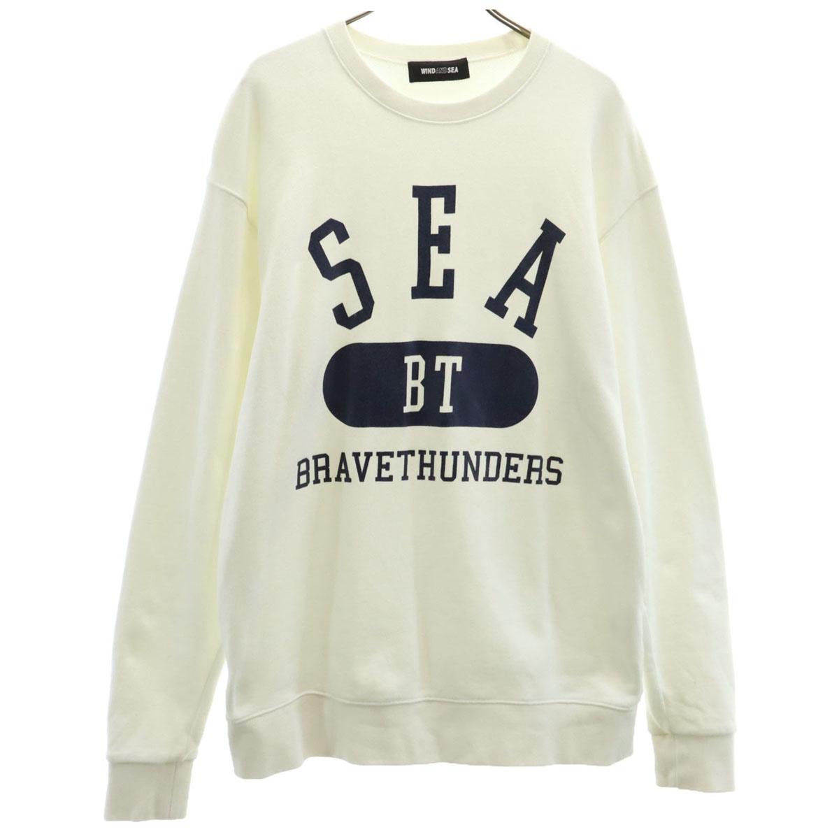 

WIND AND SEA Kawasaki Brave Thunders Long sleeve trainer L off white Men s Used