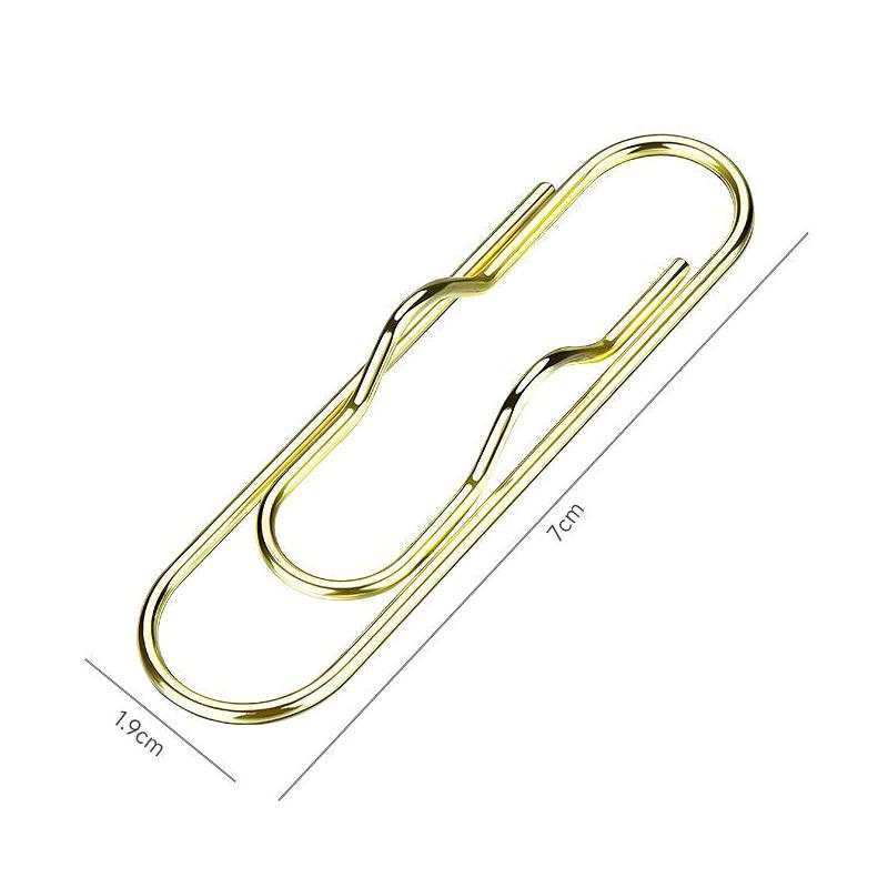 Multi-Purpose Papirklips Papir Fix Clips Penn Holder Clips Notebook Penn Holder Boknål for Notebook Journal Dokumentklemmer