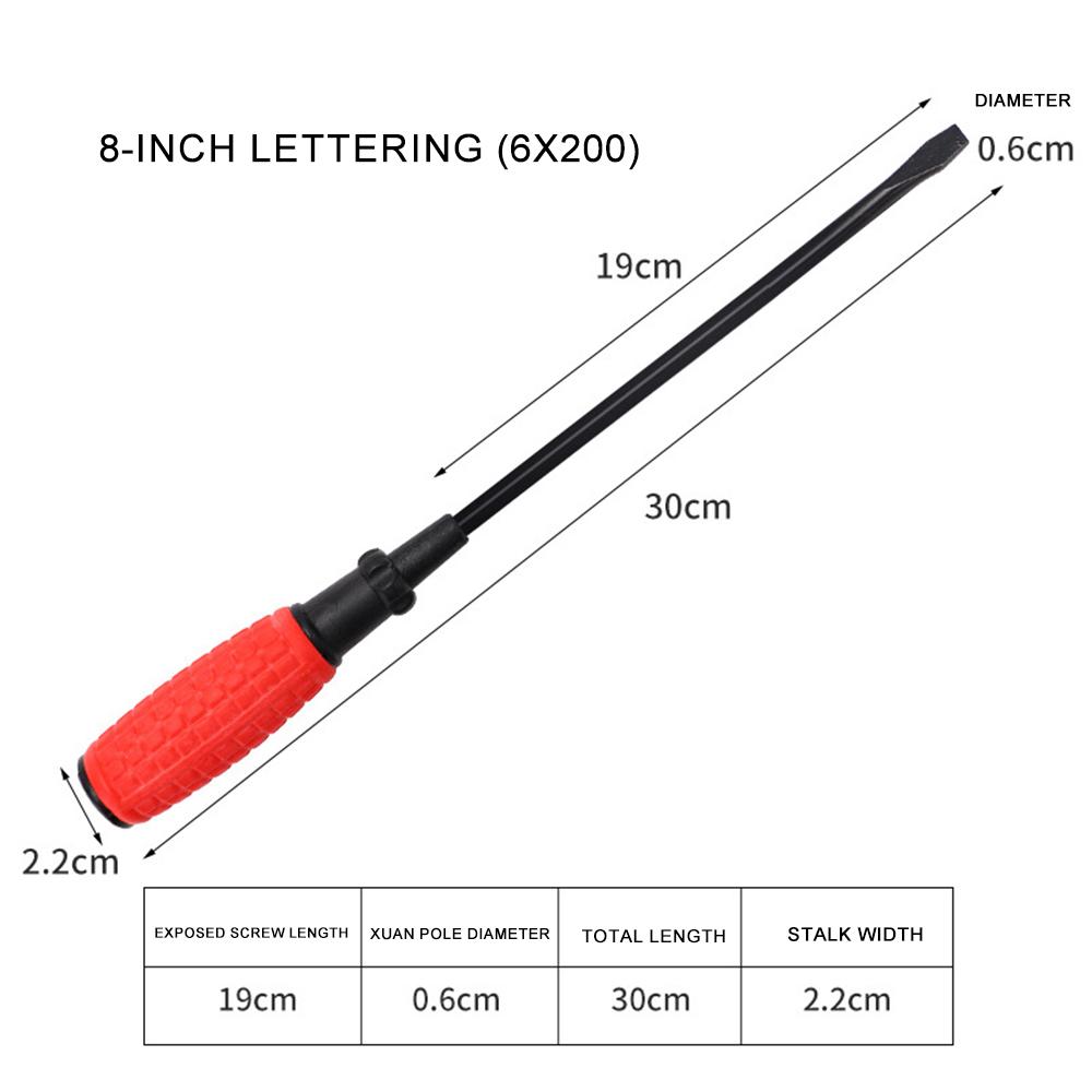 Rękojeść antypoślizgowa pokryta gumą Wkrętak krzyżakowy Mocny magnetyczny Stal 45# 2/3/4/5/6/8 cali