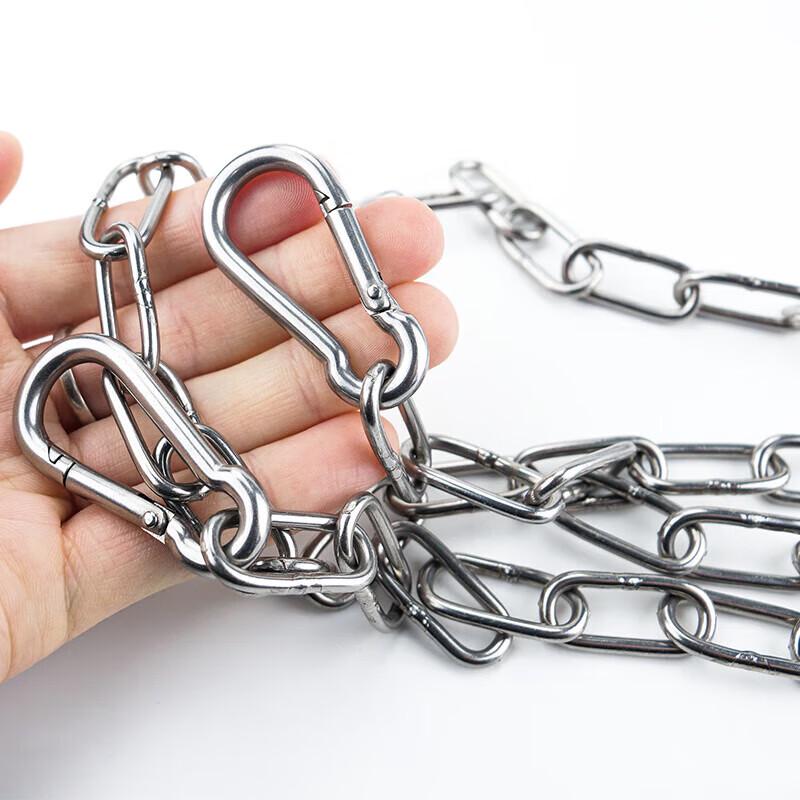 HSDG 304 Stainless Steel Outdoor Clothesline Chain with Spring Buckles