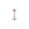 Bobisty 16G Hypoallergenic Stainless Steel Labret Lip Stud Piercing for Women Men CZ Forward Helix Earrings Cartilage Piercing