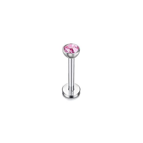 Bobisty 16G Hypoallergenic Stainless Steel Labret Lip Stud Piercing for Women Men CZ Forward Helix Earrings Cartilage Piercing