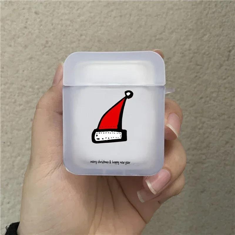 Merry Christmas New Year Earphone Case for Airpods 4th 3rd Pro 3 Soft Cover for Airpod 2 3 1 Protective Accessorie Shell Fundas