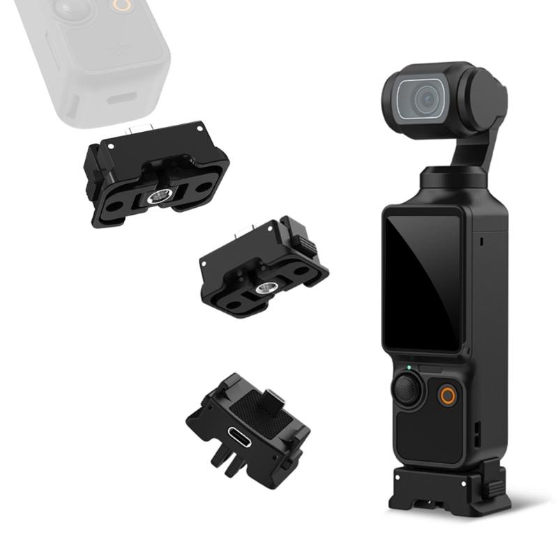 Expansion Charging Adapter for Pocket 3 with 1/4inch Thread Mount Magnetic Adapter Camera Charging Base Accessories