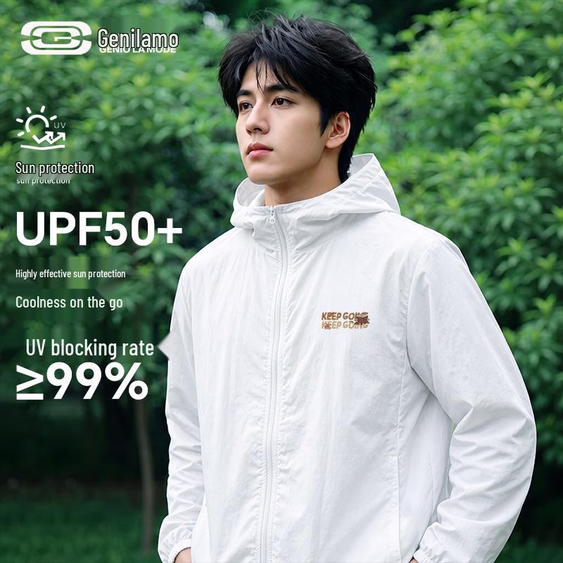 GENIOLAMODE Men s UPF50+ Sun Protection Hoodie 3XL
