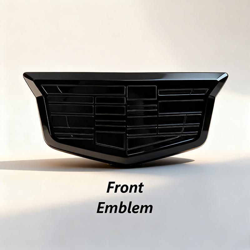 Cadillac XT5 Emblem Cover Premium ABS Material Front Rear Logo Overlay OEM Style Replacement Trunk Badge Car Accessories